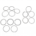 CONJUNTO ANEIS DO PISTAO (1,2X 1,2 X 2,5) DUPAI 225 04 460 (MOTOR 16CV) DU